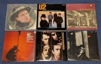 U2 LPs Signed, Picture Disc Collection & Poster