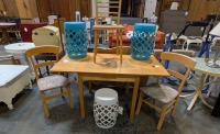 Drop Leaf Table & Plant Stands