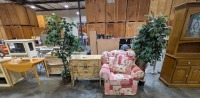 Dresser, Chair & Decorative Plants