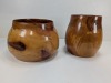 (2) Wooden Bowls