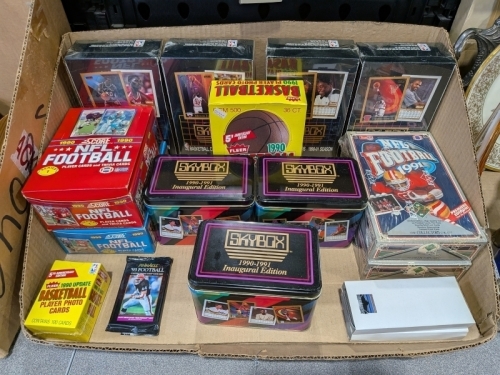 Assorted Sport Trading Cards & Tins