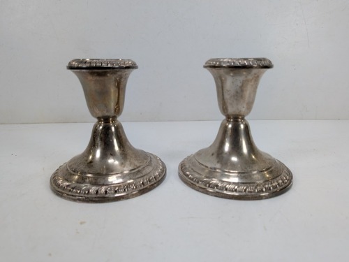 (2) Gorham Sterling Candlesticks