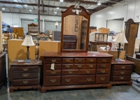 Dresser /w Mirror, Night Stands, & Lamps