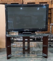 Glass Entertainment Center & TV