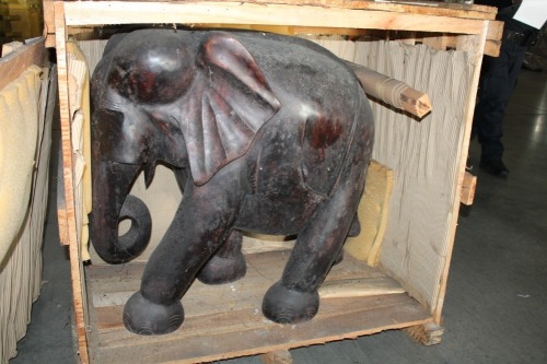 Wooden Elephant Statue (Magno/Miami, FL)