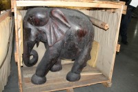 Wooden Elephant Statue (Magno/Miami, FL)