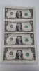 Uncut $1 Bill 4-Sheet