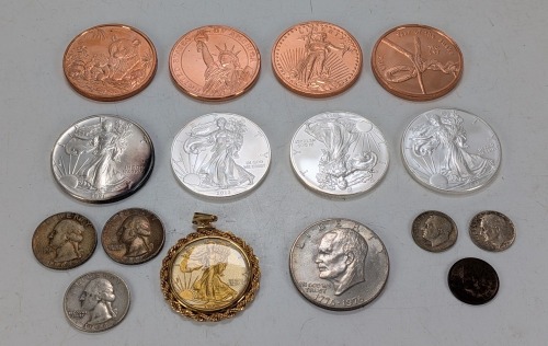U.S. Coins & Coin Pendant