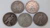 (2) Mogan & (3) Peace Silver Dollars - 4