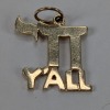 14K Yellow Gold "Chai Yall" Pendant - 2