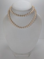 Pearl Necklace w/ 14K Yellow Gold Clasp