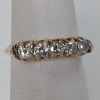 14K Yellow Gold (5) Diamond Ring - 2