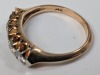 14K Yellow Gold (5) Diamond Ring - 4