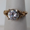14K Yellow Gold CZ Stone