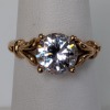 14K Yellow Gold CZ Stone - 3