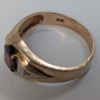 10K Yellow Gold Ring w/ Red Stone - 4