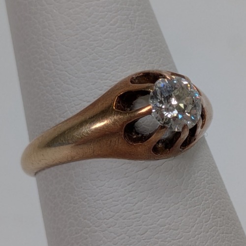14K Yellow Gold Diamond Ring