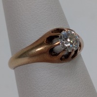 14K Yellow Gold Diamond Ring