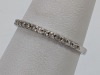 14K White Gold Ring w/ Clear Stones - 2