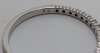 14K White Gold Ring w/ Clear Stones - 6