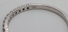 14K White Gold Ring w/ Clear Stones - 7