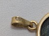 18K Yellow Gold Pendant w/ Stone - 3