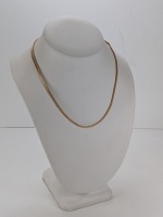 14K Yellow Gold Flexible Mesh Weave Chain