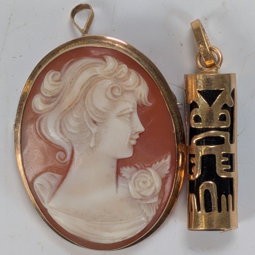 (2) 10K Pendants
