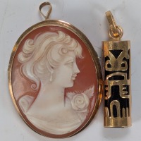 (2) 10K Pendants