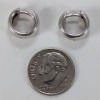 14K White Gold Hoop Earrings - 6
