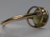 14K Yellow Gold Green Stone Earrings - 4