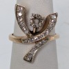 10K Yellow Gold Semi-Mount w/ Diamonds - 2