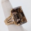 14K Yellow Gold Quartz Ring