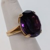 14K Yellow Gold Amethyst Ring