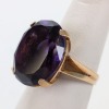 14K Yellow Gold Amethyst Ring - 2