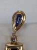 18K Yellow Gold Pendant w/ Purple, Green, & Diamond Stones - 3