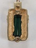 18K Yellow Gold Pendant w/ Purple, Green, & Diamond Stones - 6
