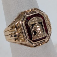 10K Yellow Gold John Adams High Class Ring