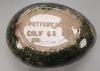 Pottery World Calif E3 USA Dinosaur Egg Bowl - 7