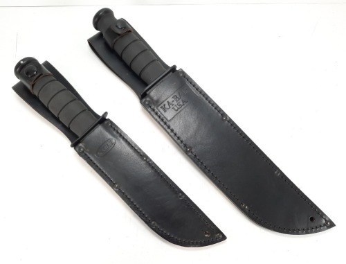 (2) KA-BAR Knives w/ Sheath