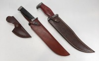 (3) Tungsten Steel Knives w/ Sheaths