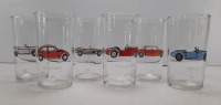 (6) Vintage Car Glasses