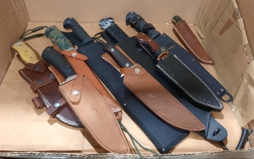 Assorted Knives w/ Sheaths
