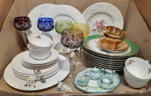 Floral Dishes, Stemware, & More