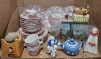 Johnson Bros Dishes, Vintage Fosted Drinking Glasses, Coasters, & More