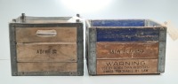 (2) Vintage Wooden Crates