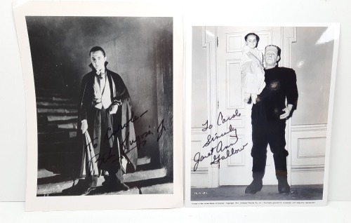 (1) Bela Lugosi Dracula & (1) Janet Ann Gallow Photos
