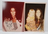 (2) Cher Photos (Signed)