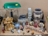 Figurines, Desk Lamp, & Other Collectibles