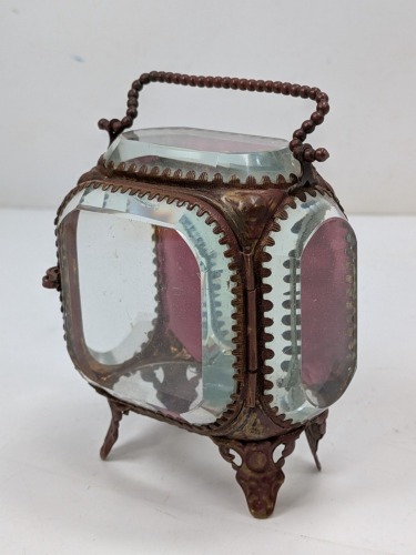 VIctorian or Ealier Antique Glass Poclet Watch Display Case